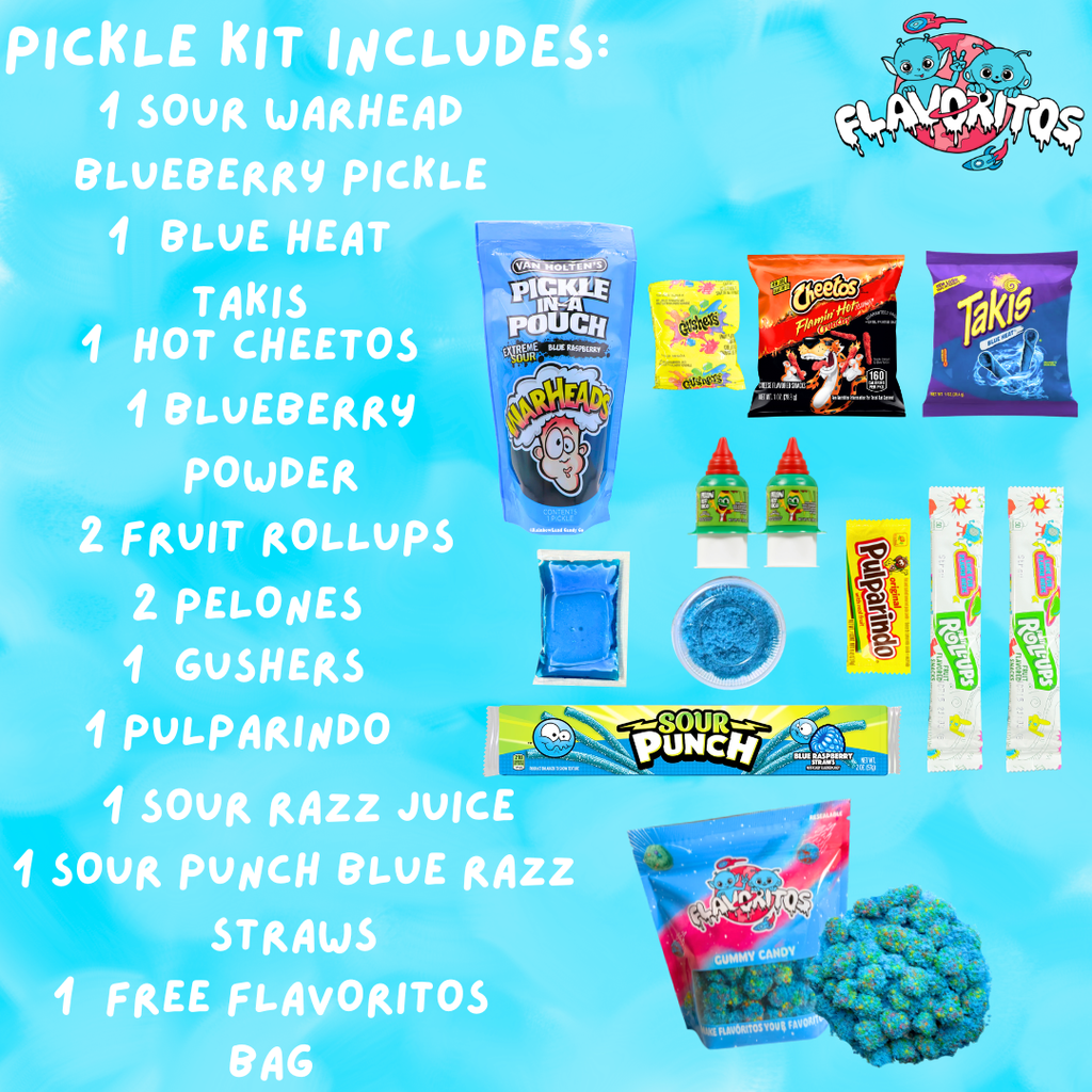 BLUE SOUR RASPBERRY PICKLE KITS